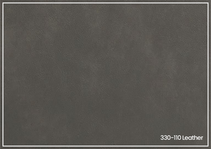 Germain Power Motion Sofa | Gray Leather | Mocha Wood Leg Finish | Bernhardt