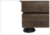 Foster 3-seater Sofa | Dark Brown Leather | Rolled arms | Bernhardt