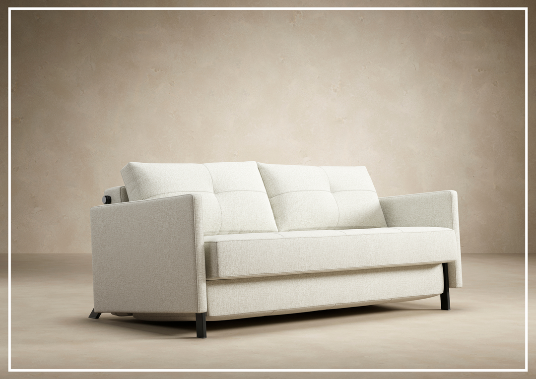 Innovation Living Cubed Fabric 2-Seater Queen Sized Sofa Bed-JENNIHOME