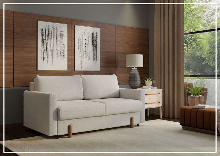 Fjords Nordic Rest Nora Fabric Queen Sized Sleeper With Easy Lift Function-Jennihome