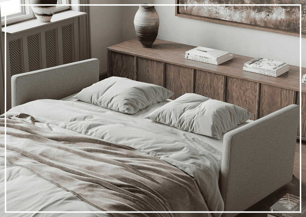 Innovation Living Cubed Fabric 2-Seater Queen Sized Sofa Bed-JENNIHOME