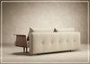 Innovation Living Recast Dark Styletto Fabric Sleeper Sofa-Jennihome