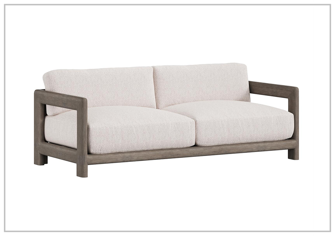 Montaigne 84" Outdoor Sofa  | Exteriors Plush Cushions | Teak wood | Bernhardt