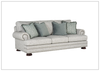 Foster 3-Seater Sofa | Polyester Fabric | Mocha Leg Finish | Bernhardt