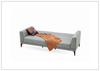 Cordell Fabric Sofa Bed | 3-Seater | Track Arms | Enza Home
