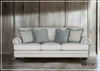 Foster 3-Seater Sofa | Polyester Fabric | Mocha Leg Finish | Bernhardt