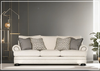 Foster 3-Seater Sofa | Polyester Fabric | Mocha Leg Finish | Bernhardt