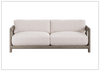 Montaigne 84" Outdoor Sofa  | Exteriors Plush Cushions | Teak wood | Bernhardt