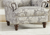 Barnum Accent Chair | Gray Fabric | Rolled Arms | Klaussner