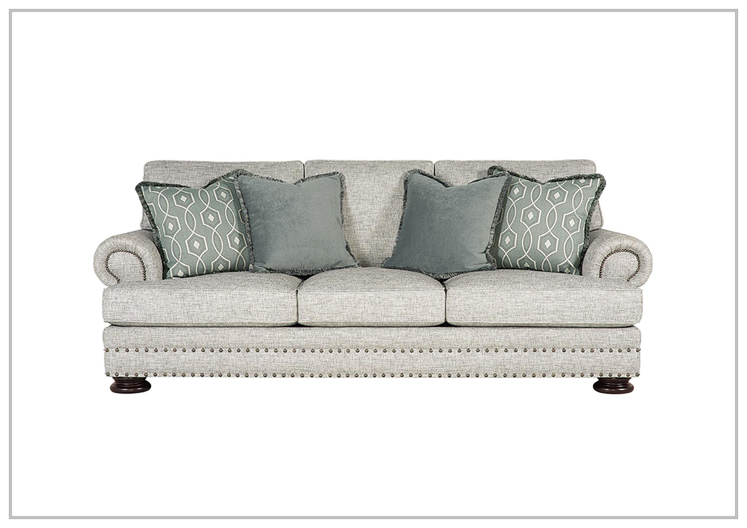 Foster 3-Seater Sofa | Polyester Fabric | Mocha Leg Finish | Bernhardt