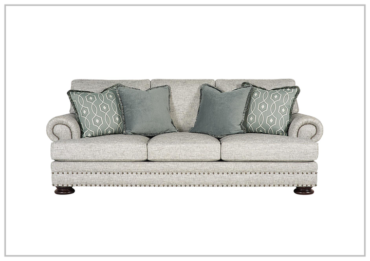 Foster 3-Seater Sofa | Polyester Fabric | Mocha Leg Finish | Bernhardt