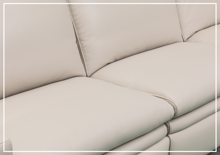 Roma 6-Piece Power Reclining Sectional Sofa | Beige Leather | Klaussner