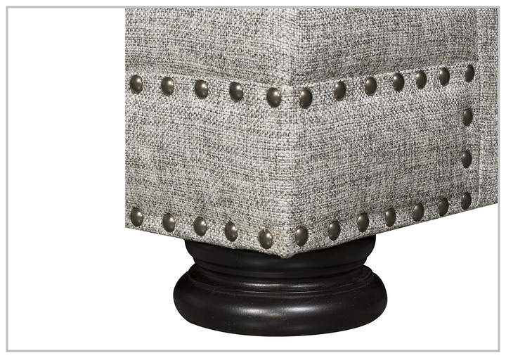 Foster 3-Seater Sofa | Polyester Fabric | Mocha Leg Finish | Bernhardt