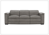Lioni Power Motion Sofa | Gray Leather | Power Headrests & Footrests | Bernhardt