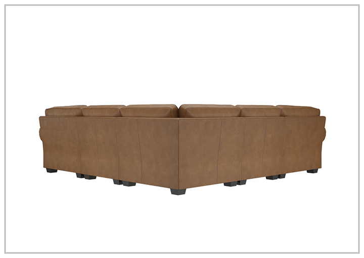 Grandview L-Shaped Sectional Sofa | Brown Leather | Bernhardt