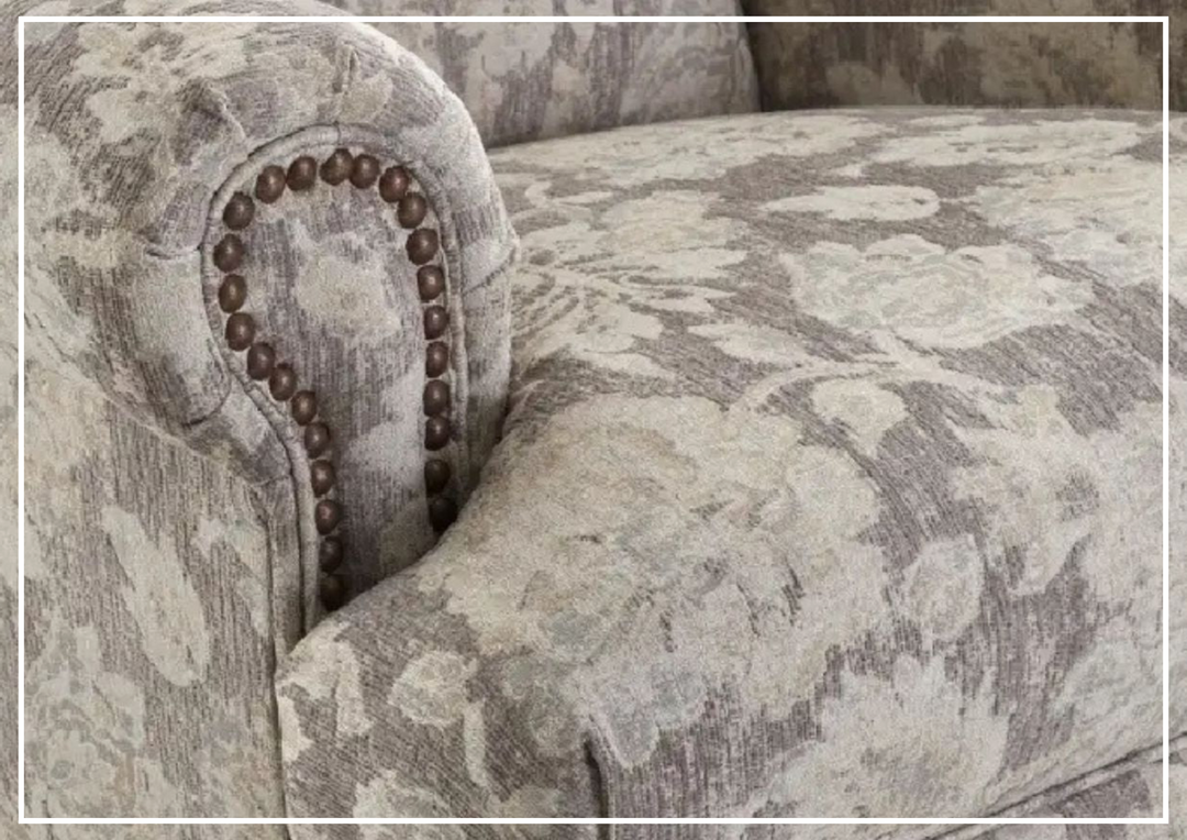 Barnum Accent Chair | Gray Fabric | Rolled Arms | Klaussner