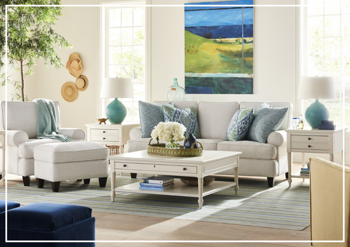 Blakely 3-Seater Fabric Sofa  | Tapered Legs | Universal Furniture