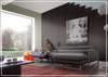 Romeo Power Reclining Sectional with Chaise | Brown Leather | Calia Italia