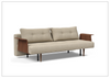 Innovation Living Recast Dark Styletto Fabric Sleeper Sofa-Jennihome