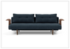 Innovation Living Recast Dark Styletto Fabric Sleeper Sofa-Jennihome
