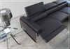 Romeo Power Reclining Sectional with Chaise | Brown Leather | Calia Italia