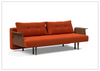 Innovation Living Recast Dark Styletto Fabric Sleeper Sofa-Jennihome