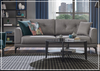 Cordell Fabric Sofa Bed | 3-Seater | Track Arms | Enza Home