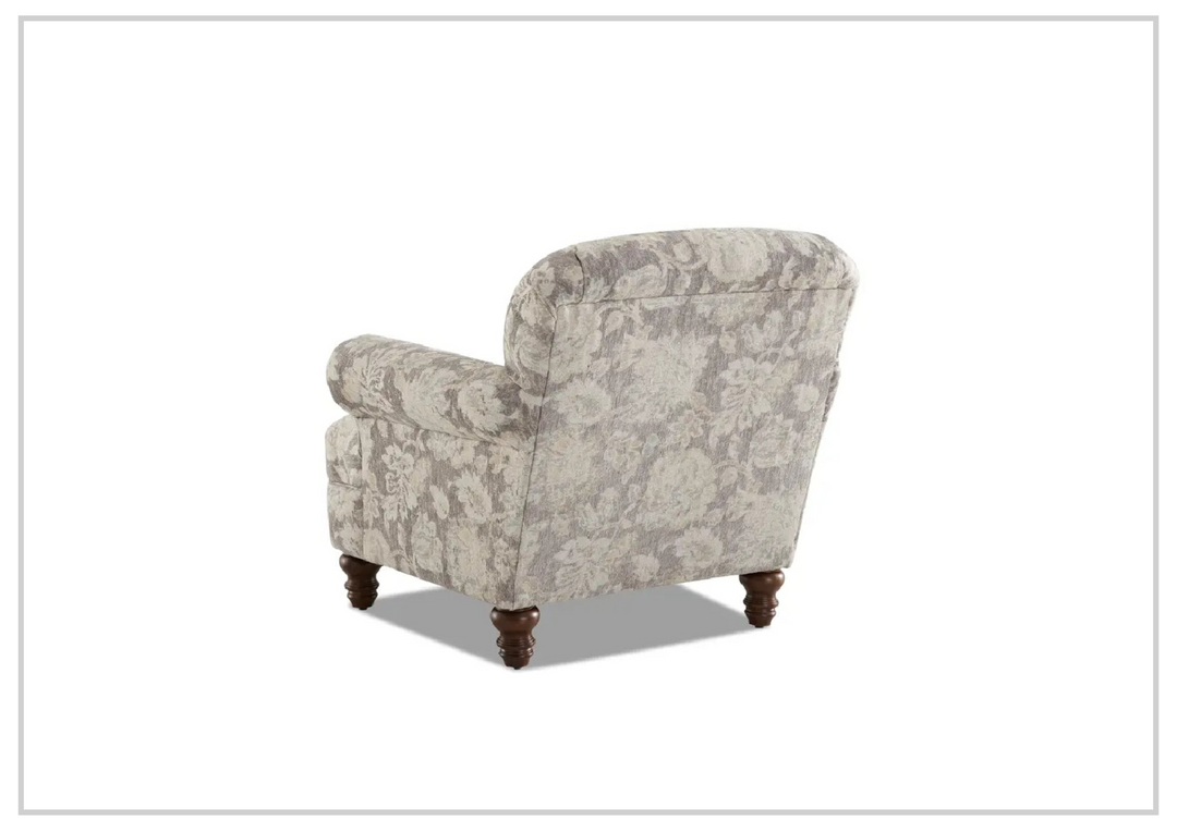Barnum Accent Chair | Gray Fabric | Rolled Arms | Klaussner