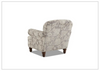 Barnum Accent Chair | Gray Fabric | Rolled Arms | Klaussner