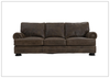 Foster 3-seater Sofa | Dark Brown Leather | Rolled arms | Bernhardt