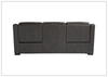 Germain Power Motion Sofa | Gray Leather | Mocha Wood Leg Finish | Bernhardt