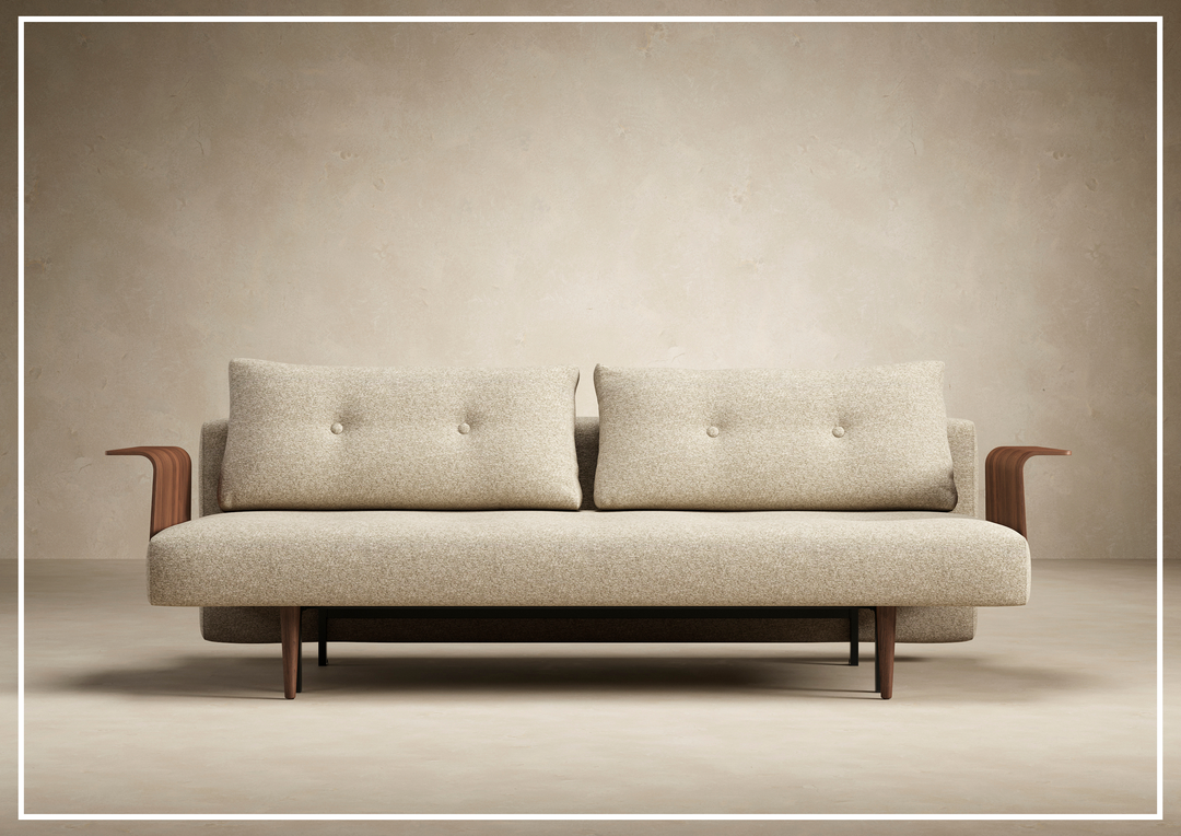 Innovation Living Recast Dark Styletto Fabric Sleeper Sofa-Jennihome