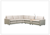 Roma 6-Piece Power Reclining Sectional Sofa | Beige Leather | Klaussner