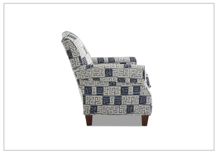 Marie Traditional Accent Chair | Box Cushion Seat | Rolled Arms | Klaussner
