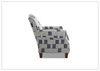 Marie Traditional Accent Chair | Box Cushion Seat | Rolled Arms | Klaussner