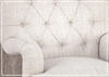 Trevella Accent Chair | Ivory Fabric | Button-Tufted Backrest | Gio Italia