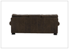 Foster 3-seater Sofa | Dark Brown Leather | Rolled arms | Bernhardt