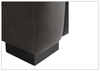 Germain Power Motion Sofa | Gray Leather | Mocha Wood Leg Finish | Bernhardt