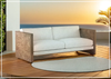 Madura Outdoor Sofa | Exteriors Plush Cushion | Teak wood | Bernhardt