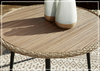 Amaryllis Patio Dining Table | Round Tabletop | Weather-Resistant | Gio Italia