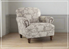 Barnum Accent Chair | Gray Fabric | Rolled Arms | Klaussner