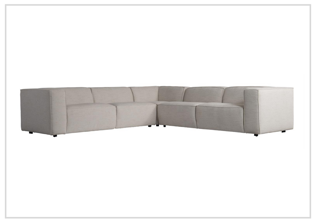 Bliss Modular Sectional Sofa | 3 Piece / 5 Piece | Cream Fabric | Bernhardt