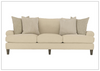 Isabella 3-seater Fabric Sofa | European-style Seating | Rolled arms | Bernhardt