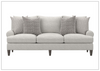 Isabella 3-seater Fabric Sofa | European-style Seating | Rolled arms | Bernhardt