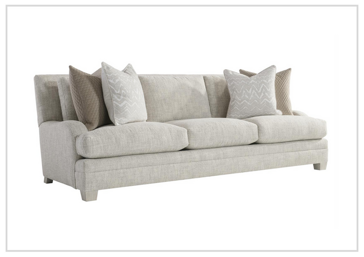 Rollins 3-Seater Sofa | Gray Fabric | Square Arms | Bernhardt