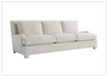 Rollins 3-Seater Sofa | Gray Fabric | Square Arms | Bernhardt