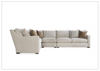 Ventura Sectional Sofa | L-Shaped | Beige Fabric| Bernhardt