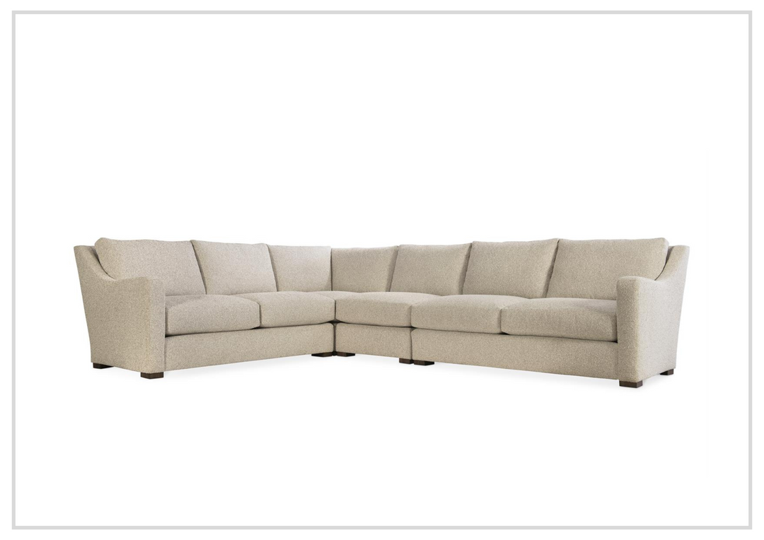 Ventura Sectional Sofa | L-Shaped | Beige Fabric| Bernhardt