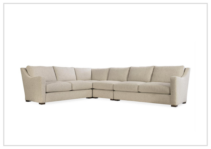 Ventura Sectional Sofa | L-Shaped | Beige Fabric| Bernhardt