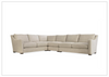 Ventura Sectional Sofa | L-Shaped | Beige Fabric| Bernhardt